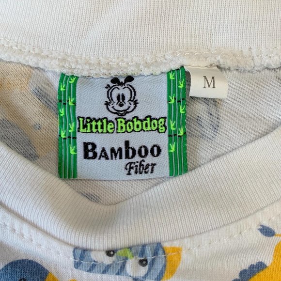 LITTLE BOBDOG Unisex Bamboo Pajamas M 3-4 3T 4T Toddler Animals Elephants PJs - Picture 6 of 7